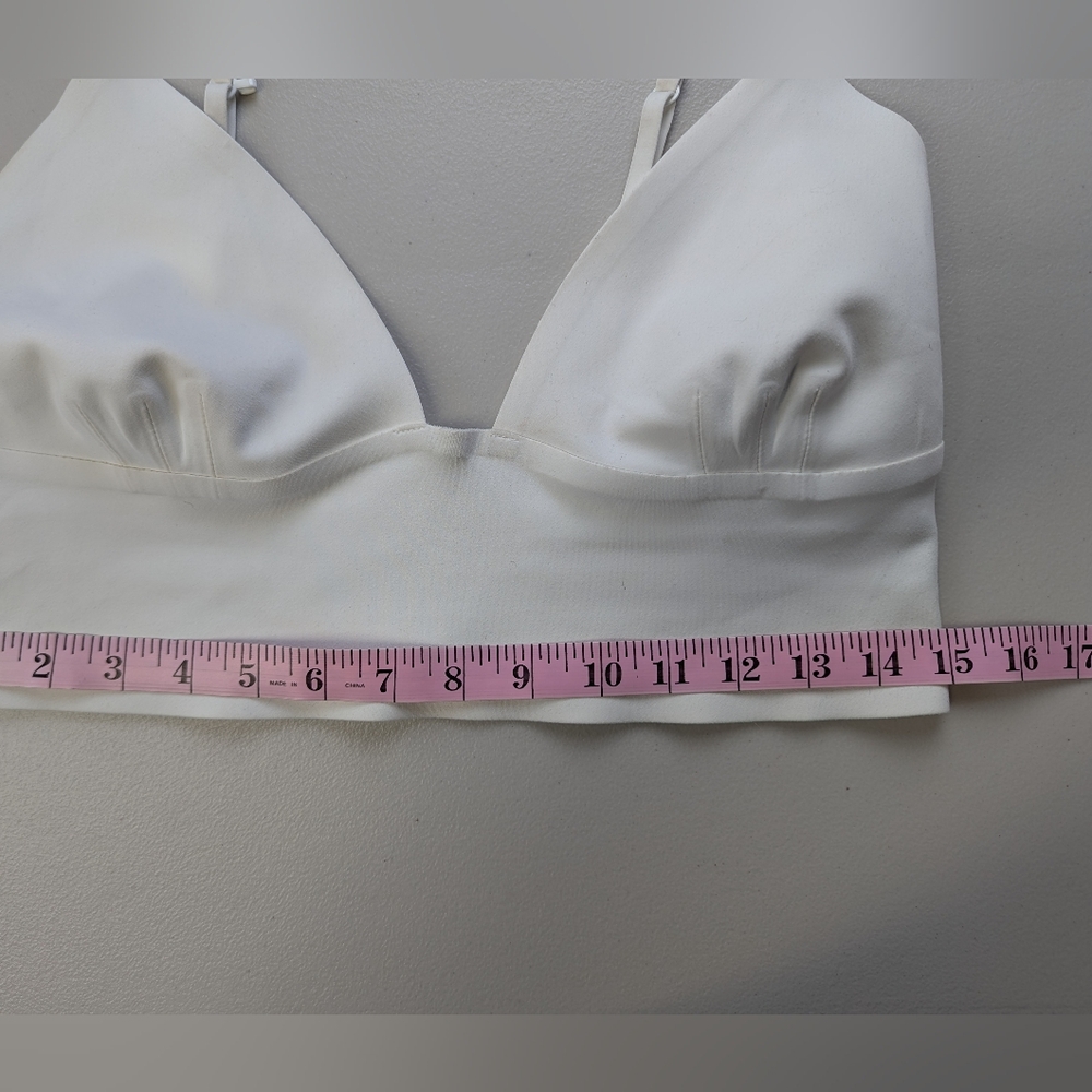 Intimately Free People Sage Bralette Longline Convertible Large White Minimal - Picture 8 of 8